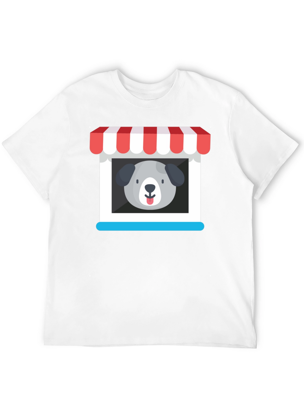 Cute Dog Storefront Graphic Tee