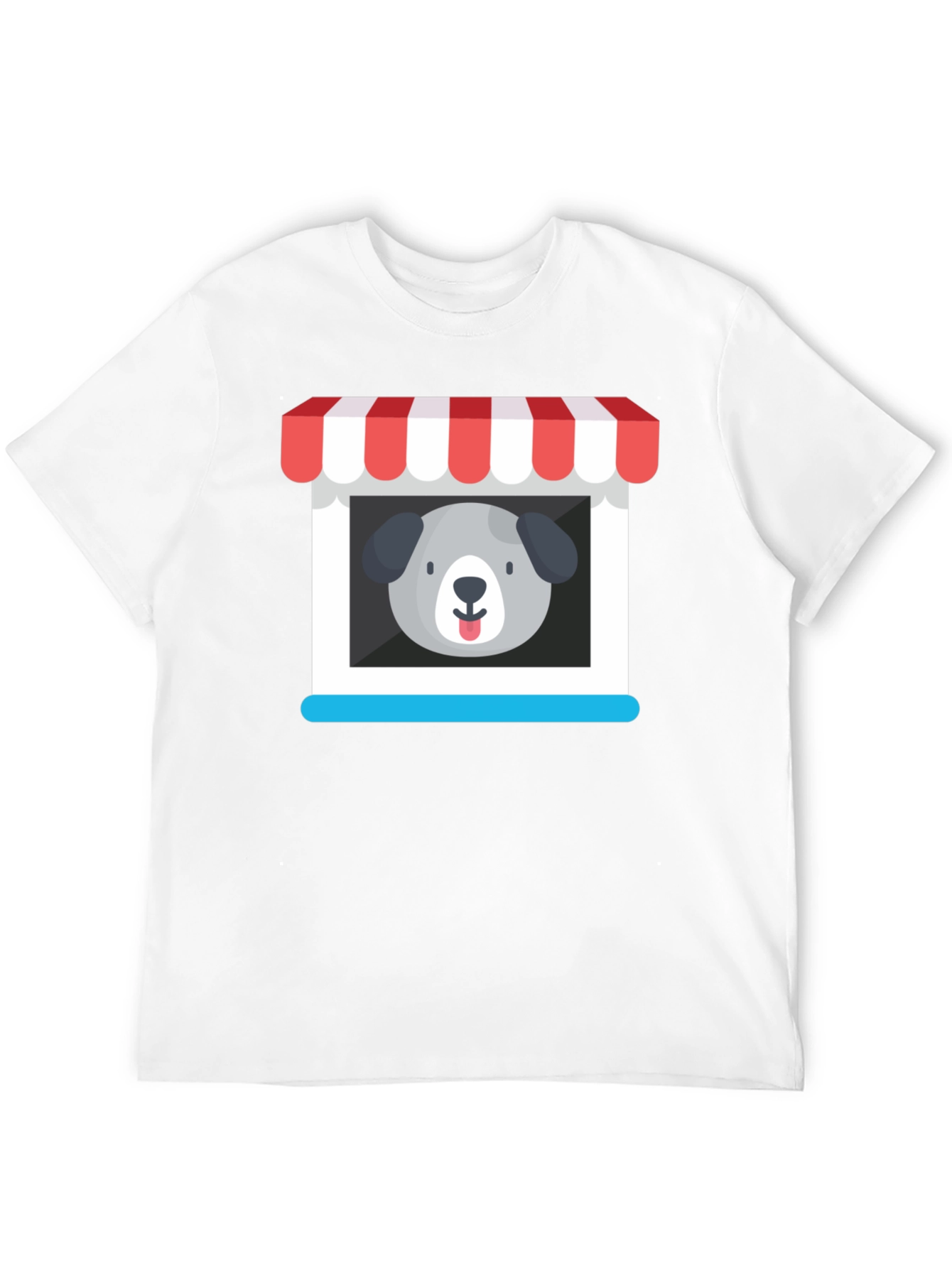 Cute Dog Storefront Graphic Tee
