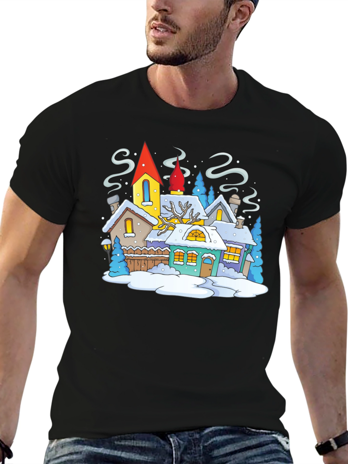 Winter Village Graphic Tee