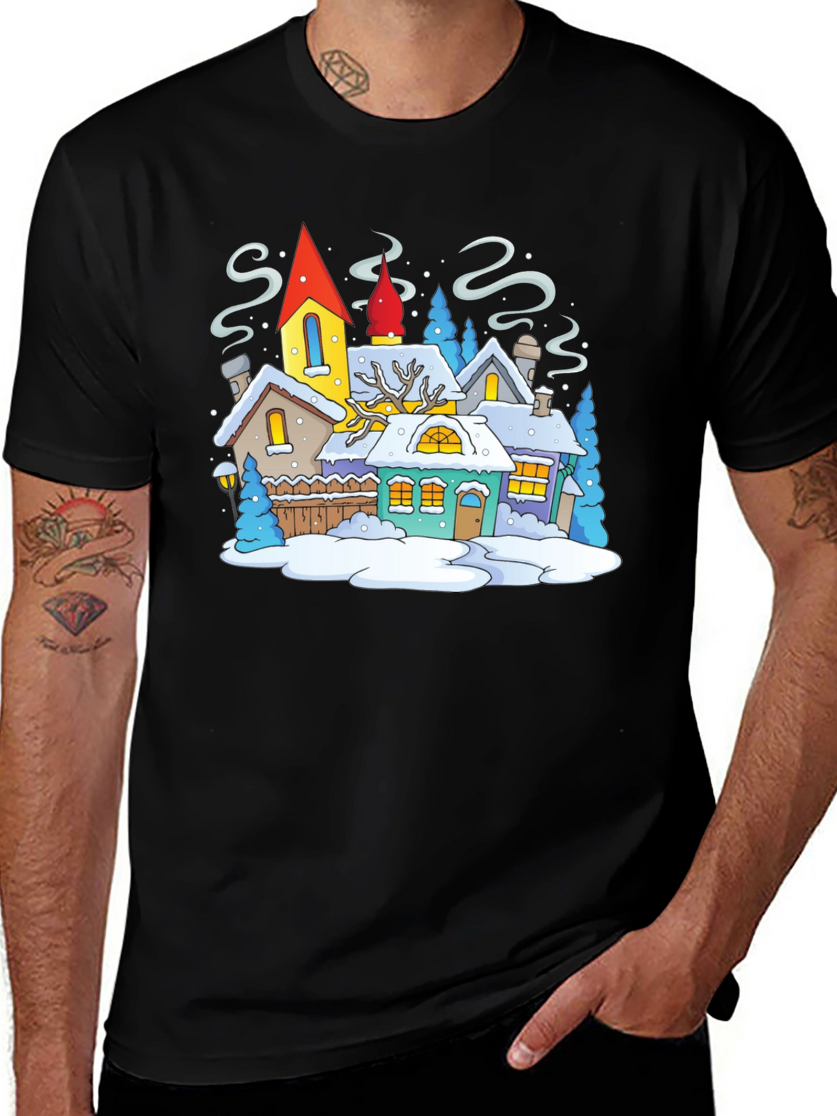 Winter Village Graphic Tee