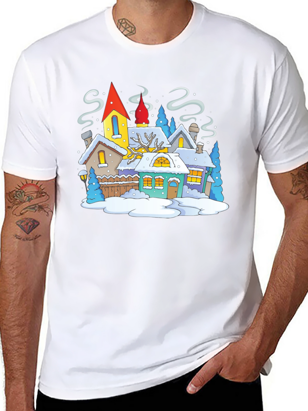 Winter Village Graphic Tee