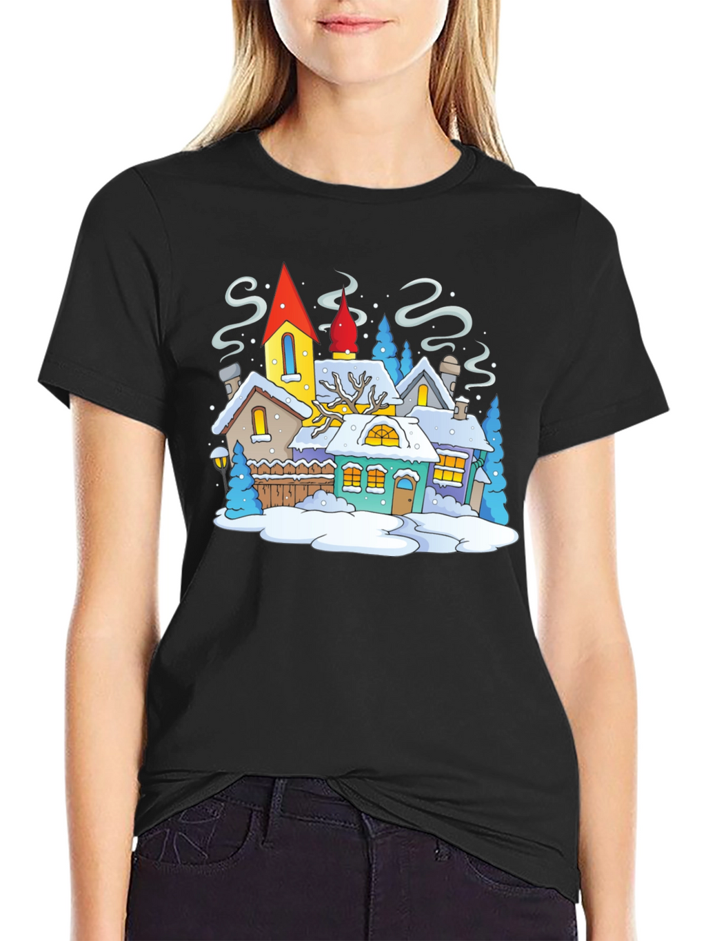 Winter Village Graphic Tee
