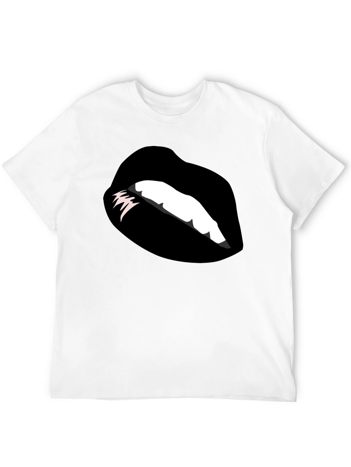 Graphic Lips Black T-Shirt