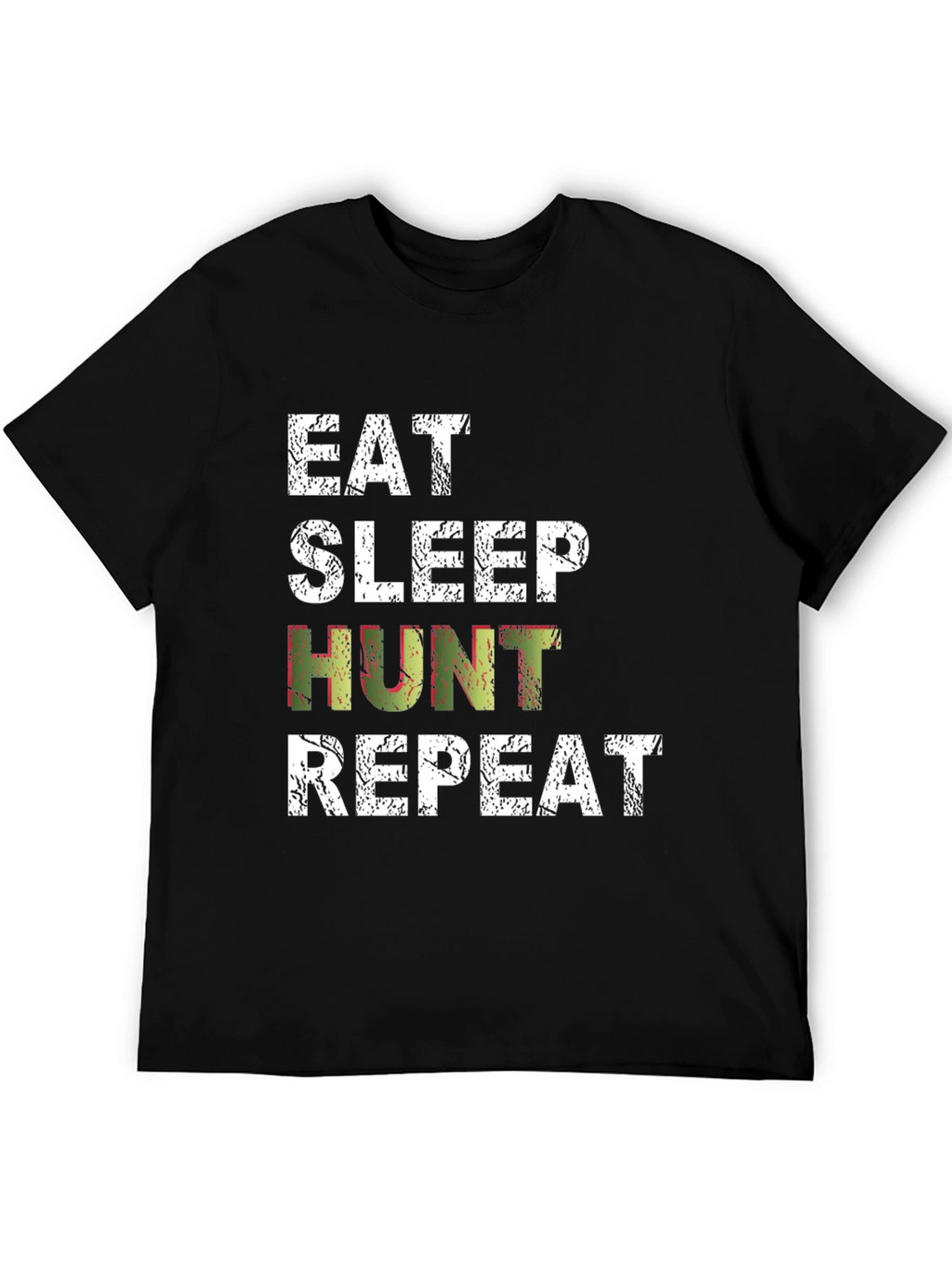 Eat Sleep Hunt Repeat Black T-Shirt