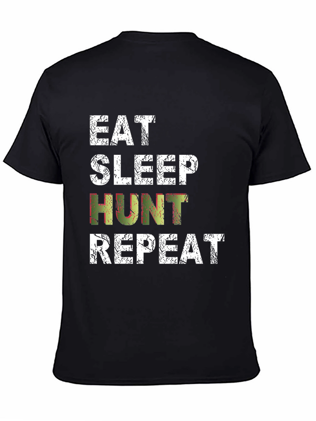 Eat Sleep Hunt Repeat Black T-Shirt