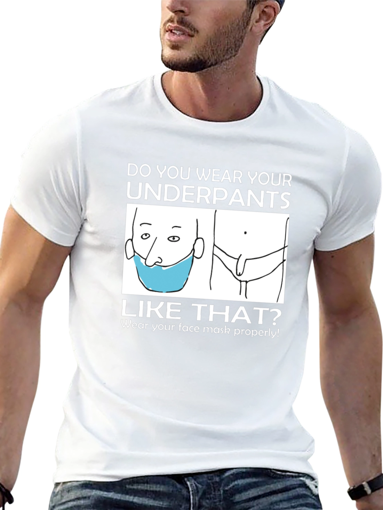 Funny Underpants Mask T-Shirt