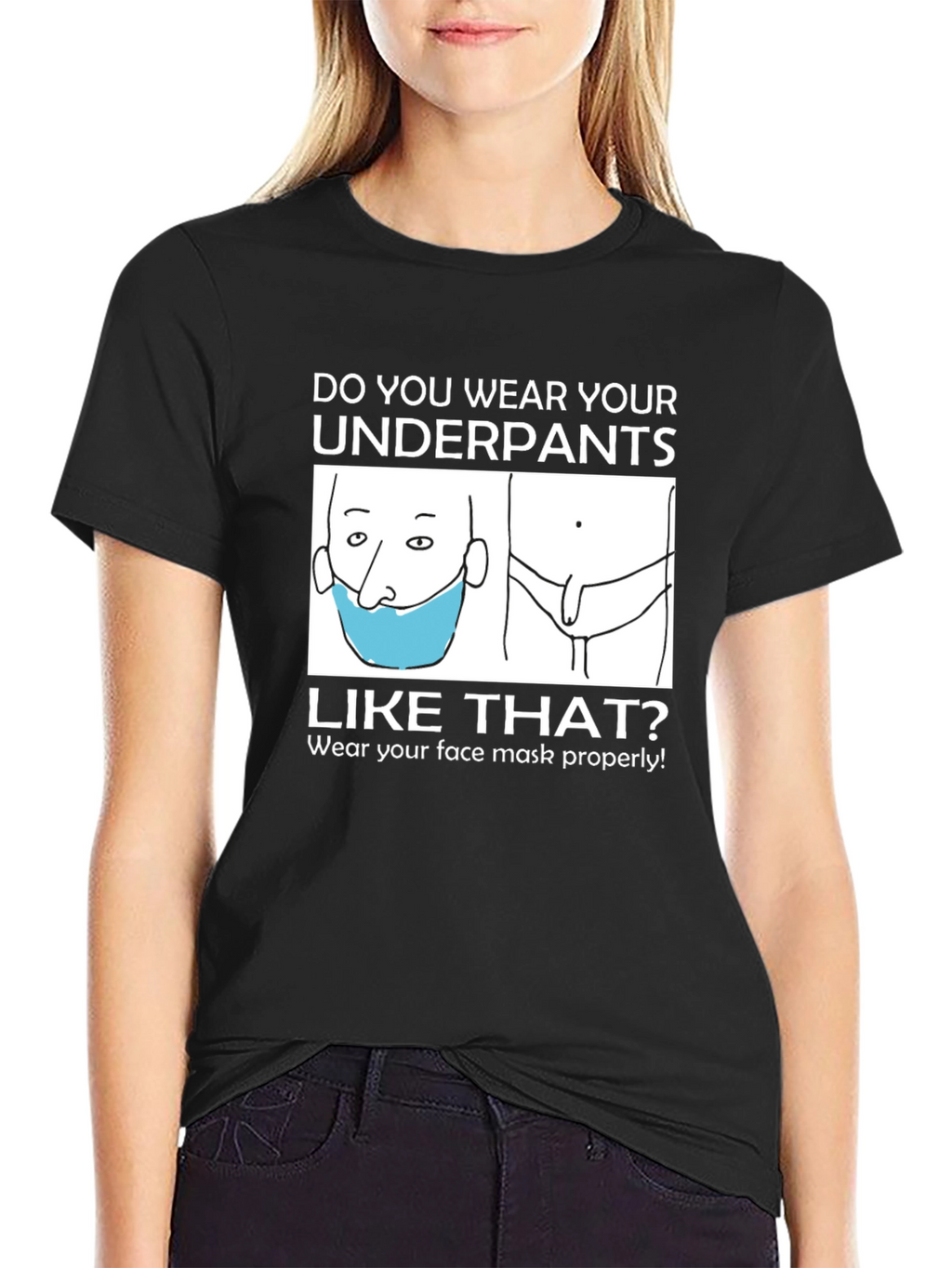Funny Underpants Mask T-Shirt