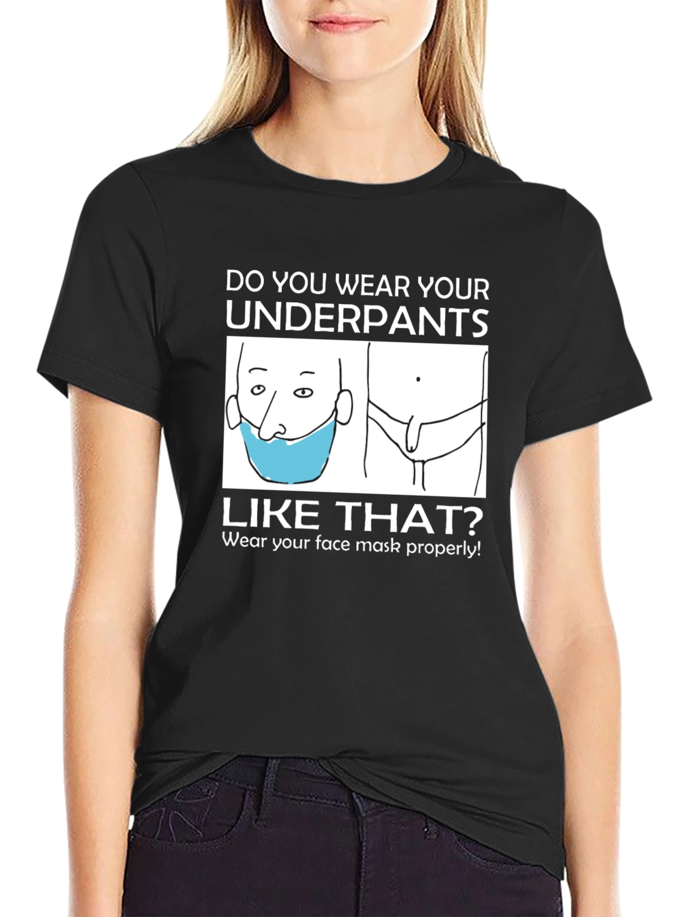 Funny Underpants Mask T-Shirt