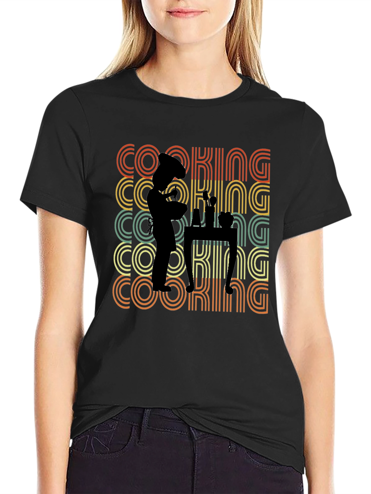 Chef Cooking Retro Graphic T-Shirt