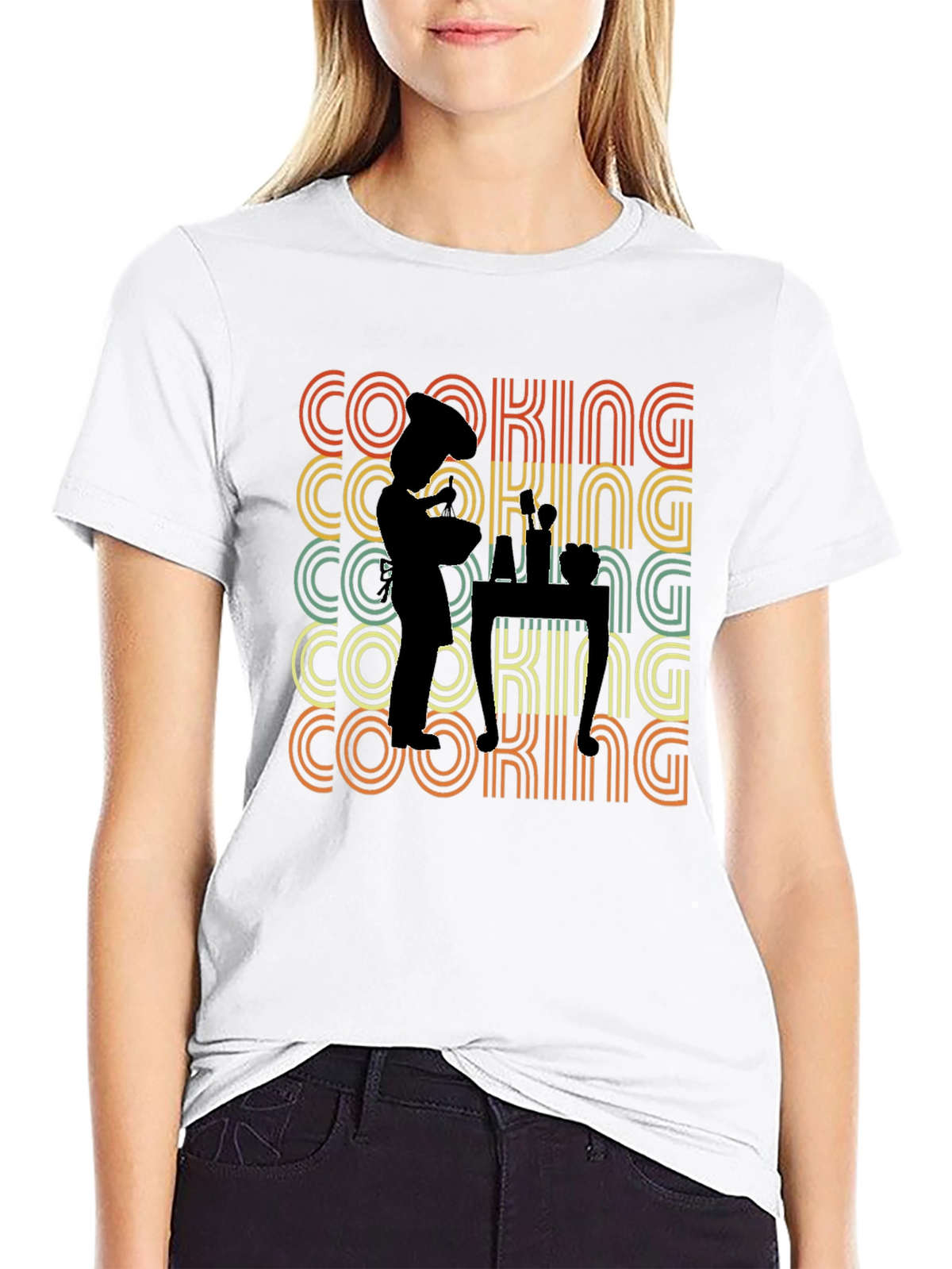 Chef Cooking Retro Graphic T-Shirt