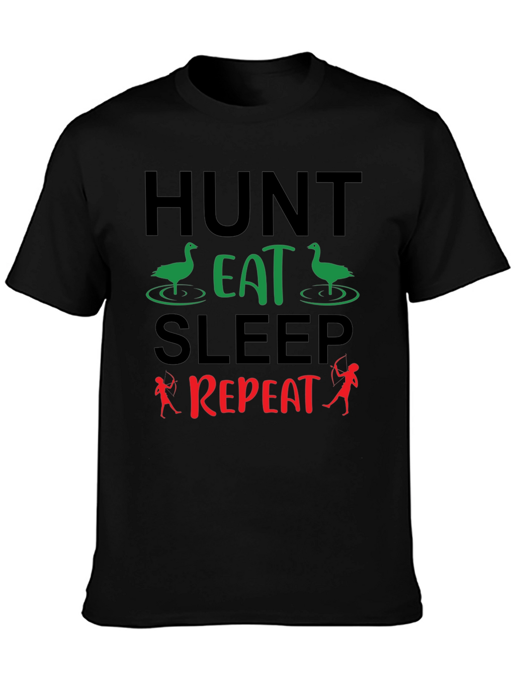 Hunt Eat Sleep Repeat T-Shirt - Hunting Bow