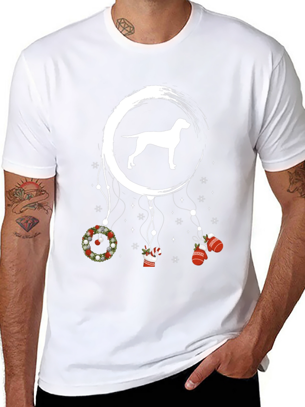 Dog Breed Dreamcatcher Christmas T-Shirt