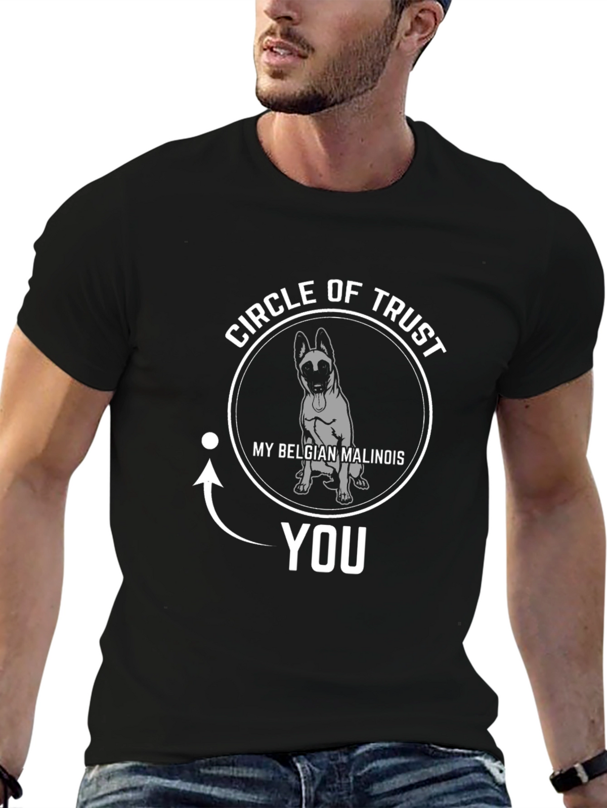 Belgian Malinois Circle of Trust Graphic T-Shirt