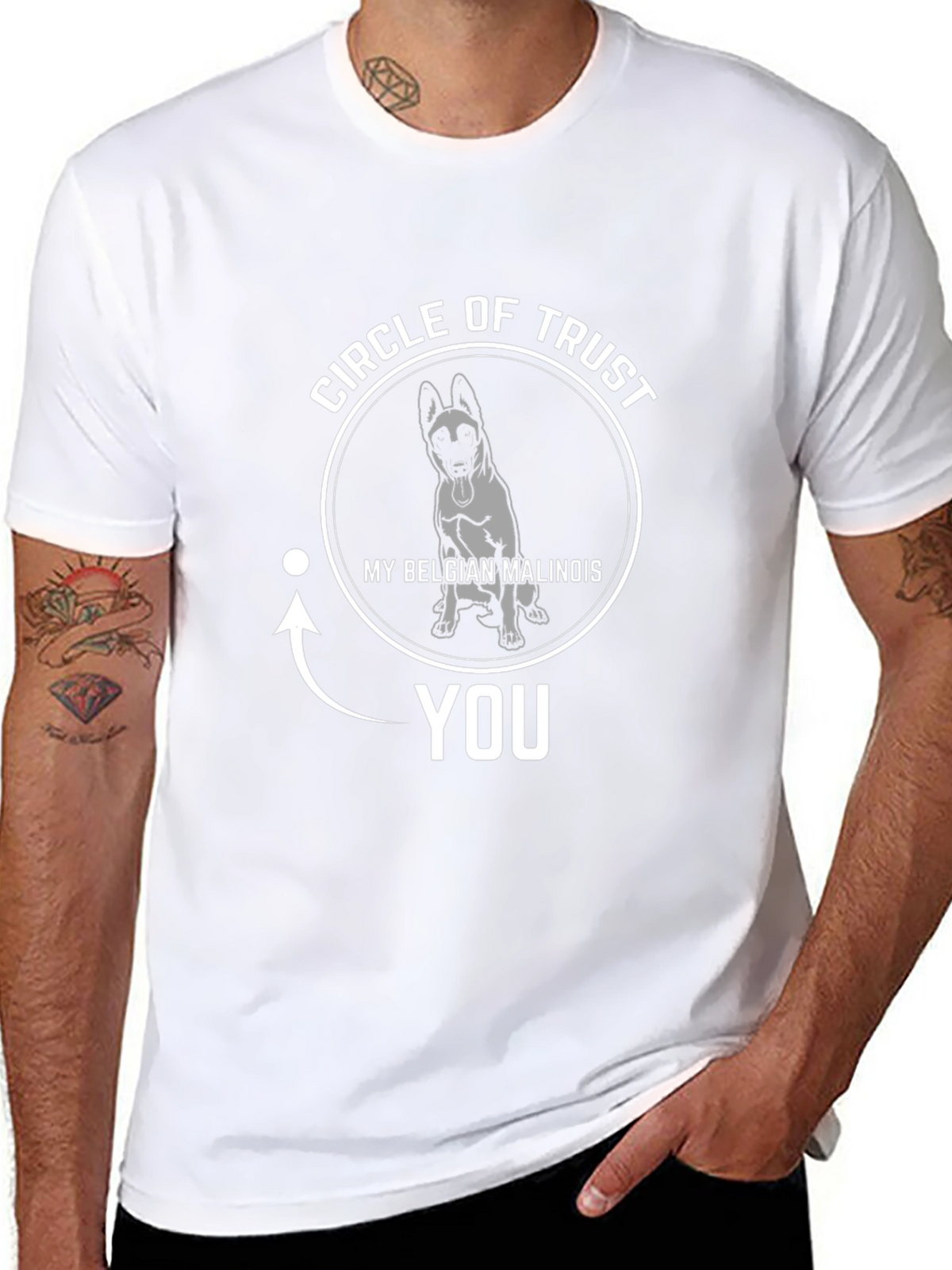 Belgian Malinois Circle of Trust Graphic T-Shirt
