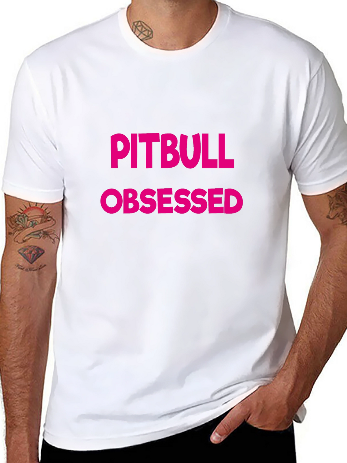 Pitbull Obsessed Graphic Tee - Black T-Shirt