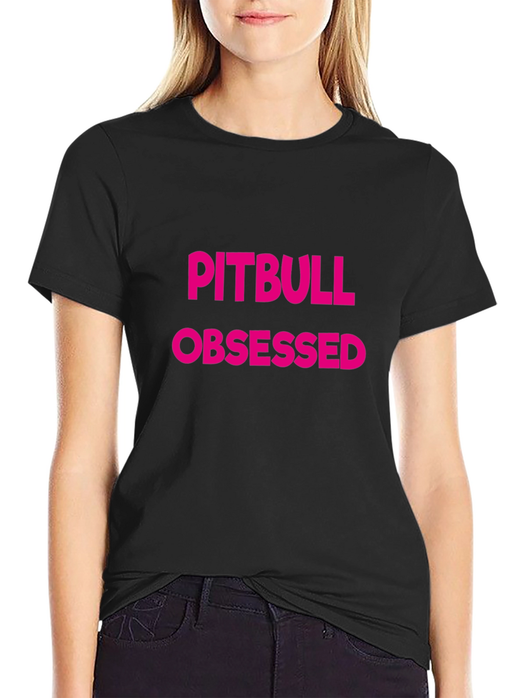 Pitbull Obsessed Graphic Tee - Black T-Shirt