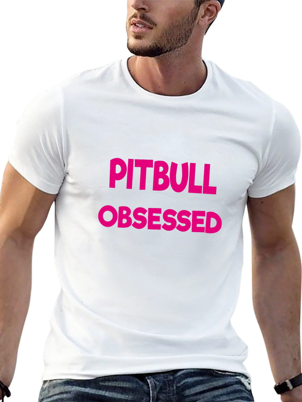 Pitbull Obsessed Graphic Tee - Black T-Shirt