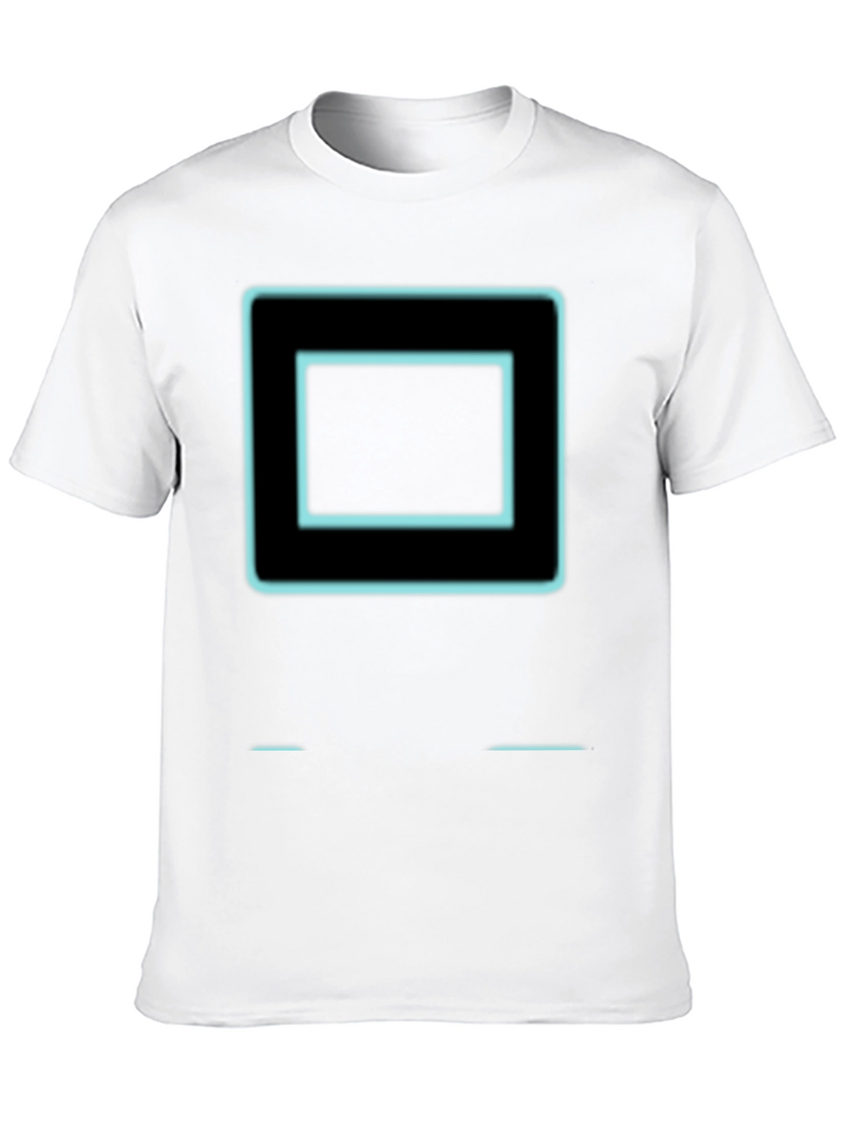 Retro Tech Square Graphic Tee - Black
