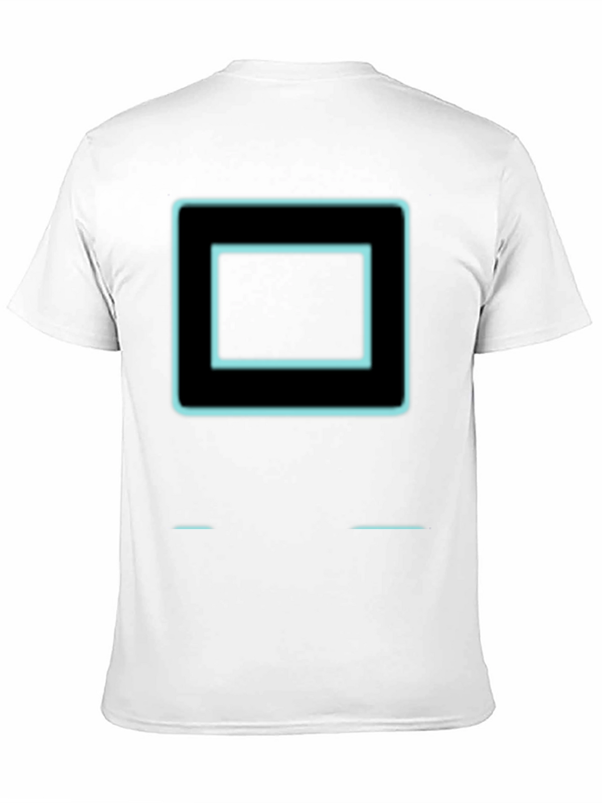 Retro Tech Square Graphic Tee - Black