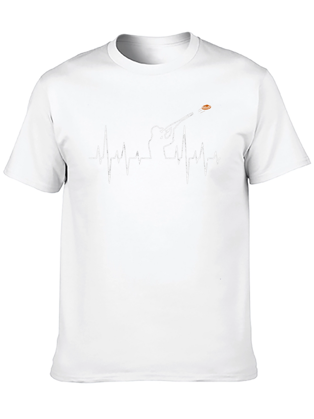 Clay Pigeon Shooting Heartbeat T-Shirt