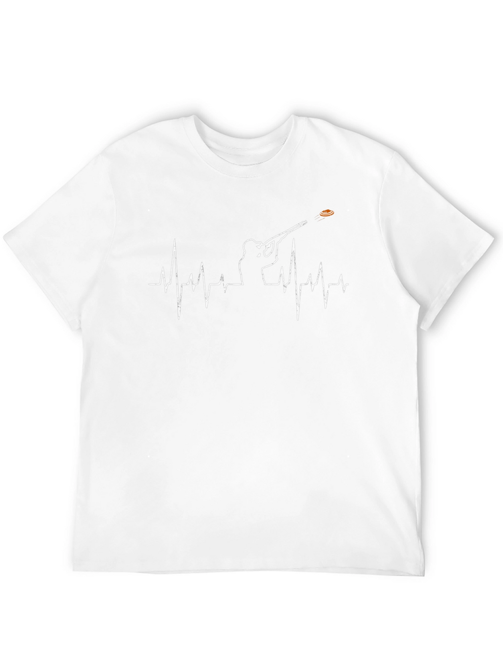 Clay Pigeon Shooting Heartbeat T-Shirt
