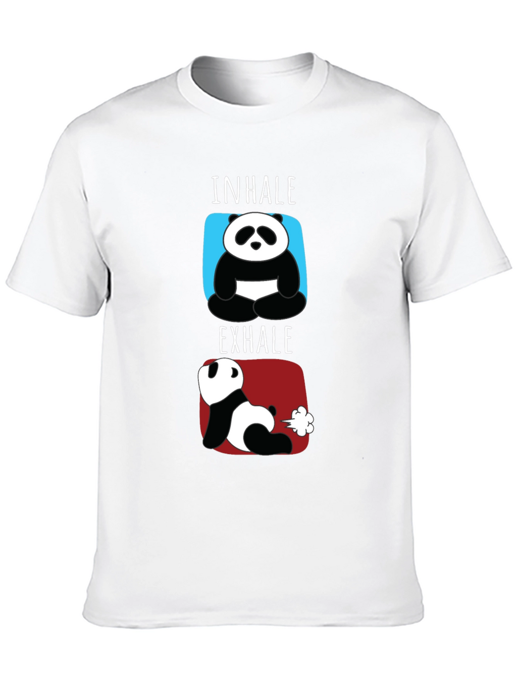 Inhale Exhale Funny Panda T-Shirt