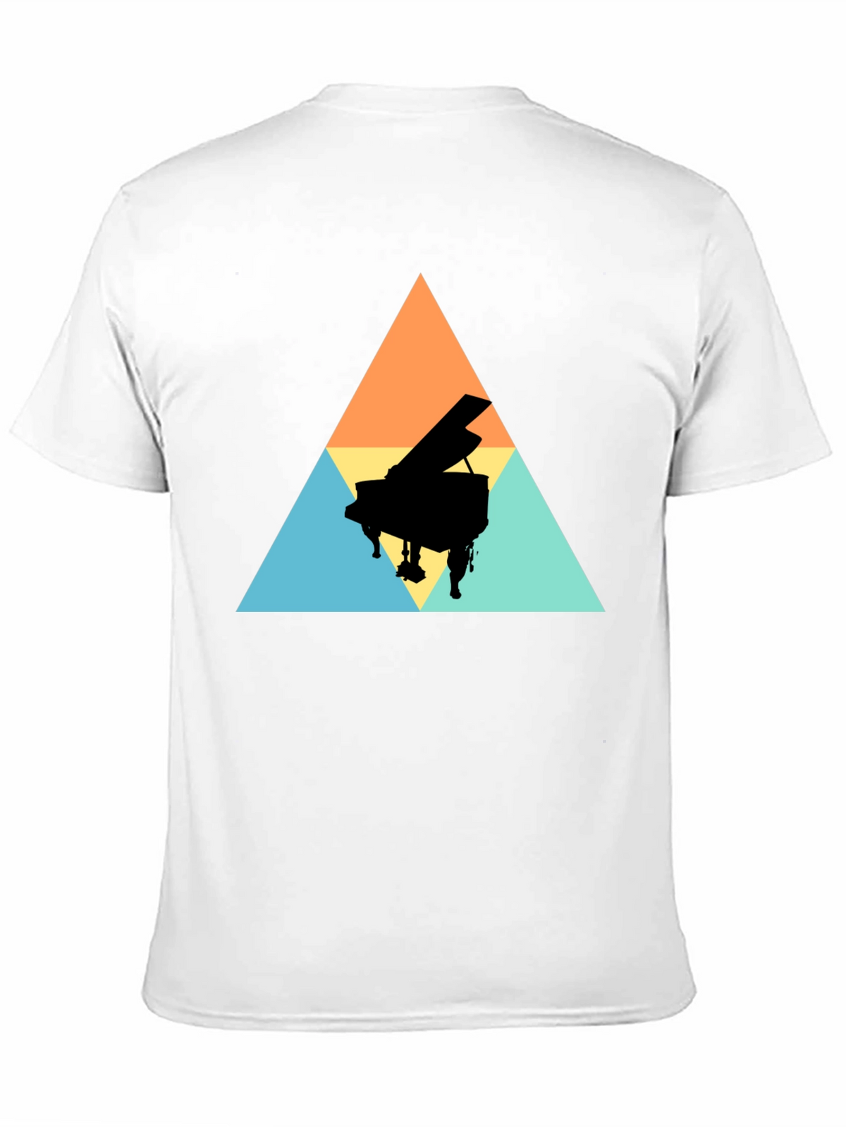 Geometric Piano T-Shirt - Stylish & Unique