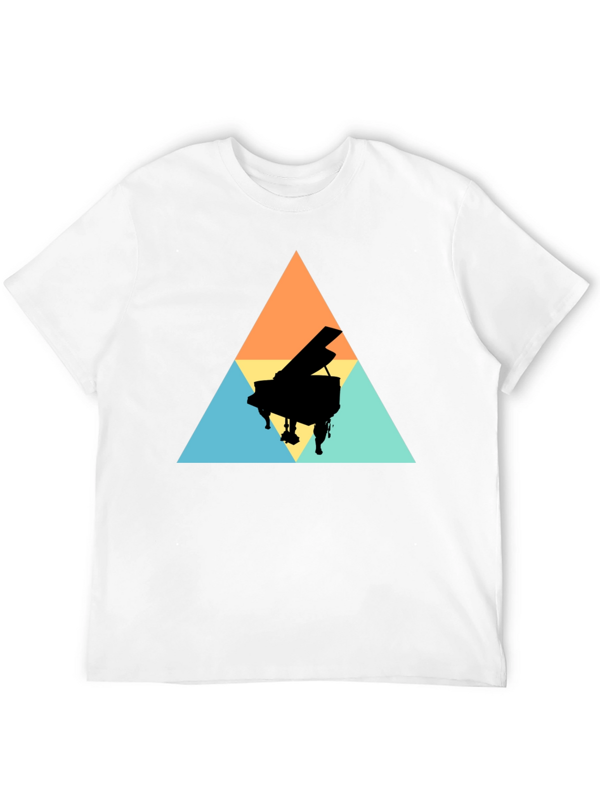 Geometric Piano T-Shirt - Stylish & Unique