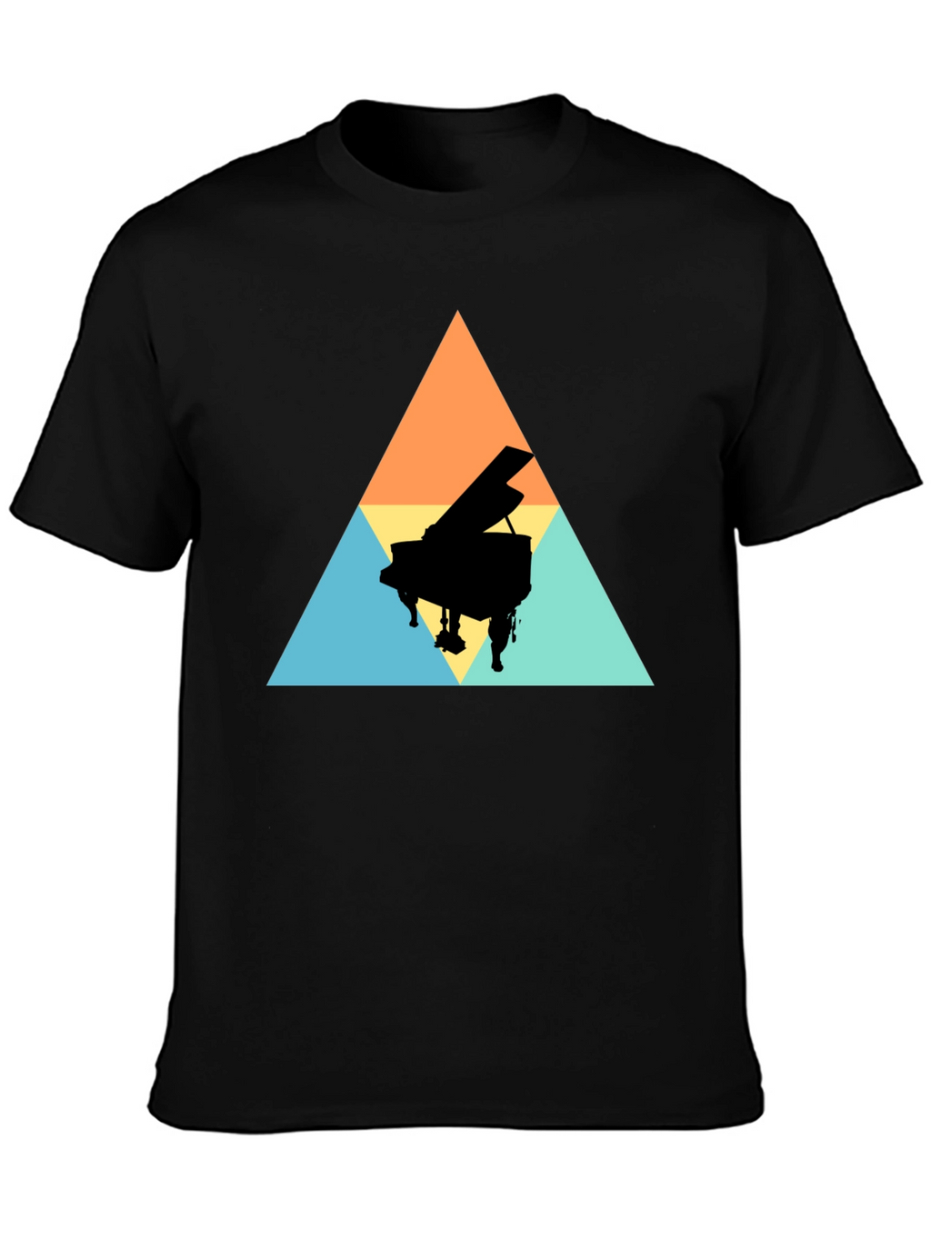 Geometric Piano T-Shirt - Stylish & Unique