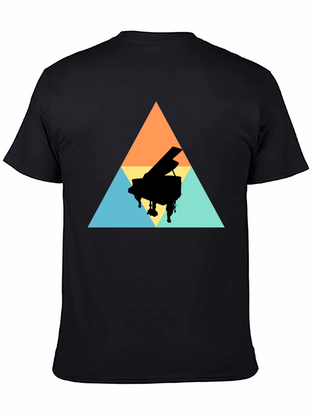 Geometric Piano T-Shirt - Stylish & Unique