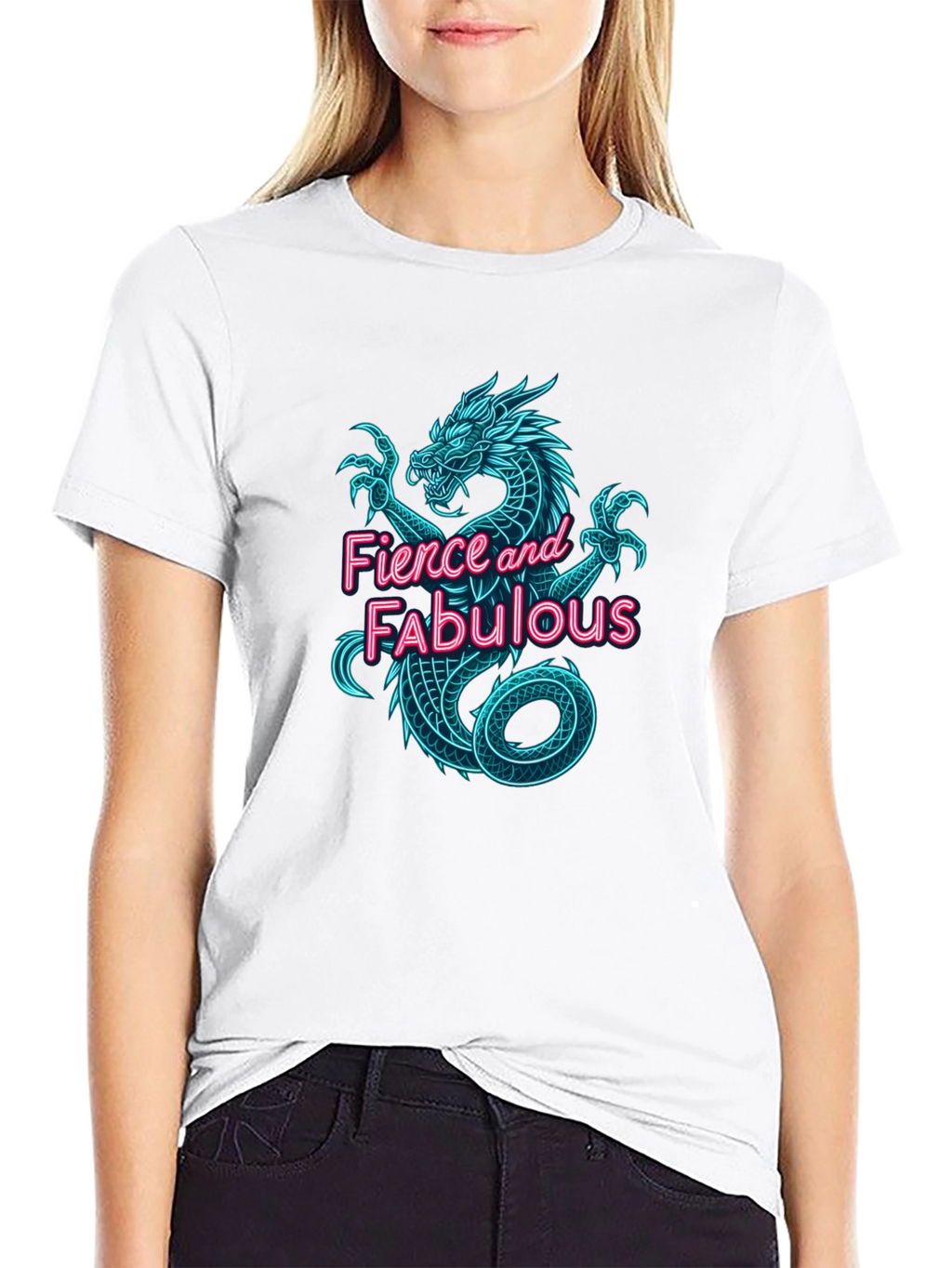 Fierce & Fabulous Dragon Graphic Tee
