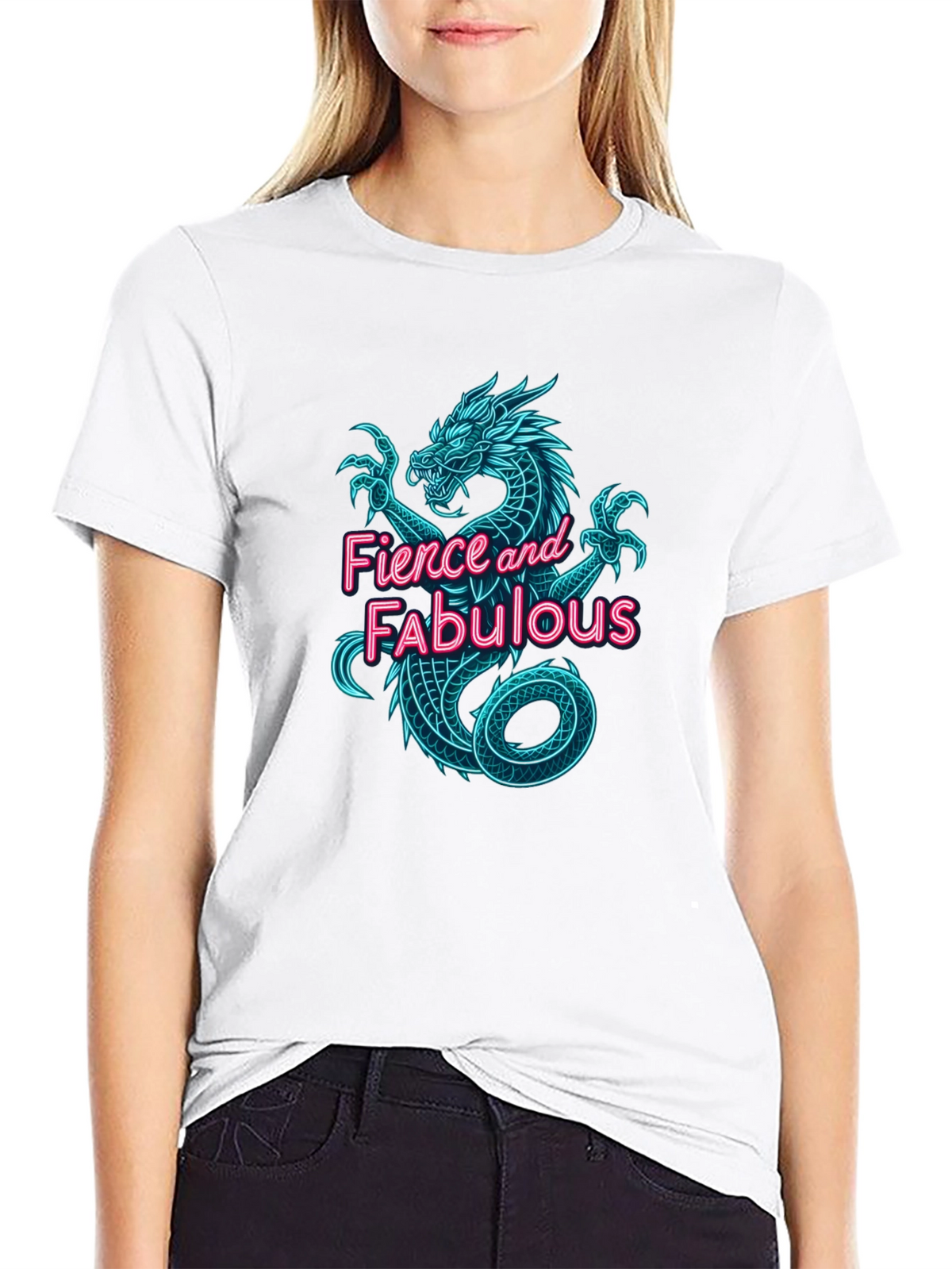 Fierce & Fabulous Dragon Graphic Tee