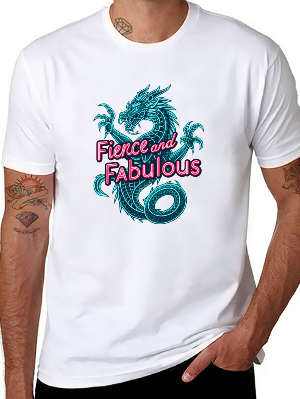 Fierce & Fabulous Dragon Graphic Tee