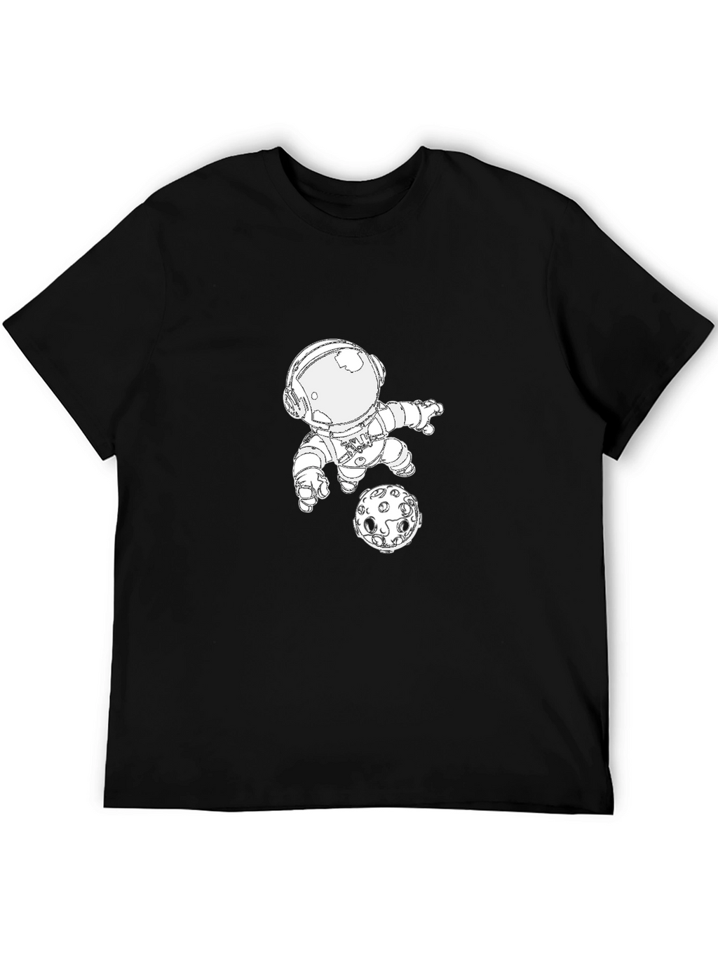 Astronaut & Moon Graphic T-Shirt - Space Adventure Tee