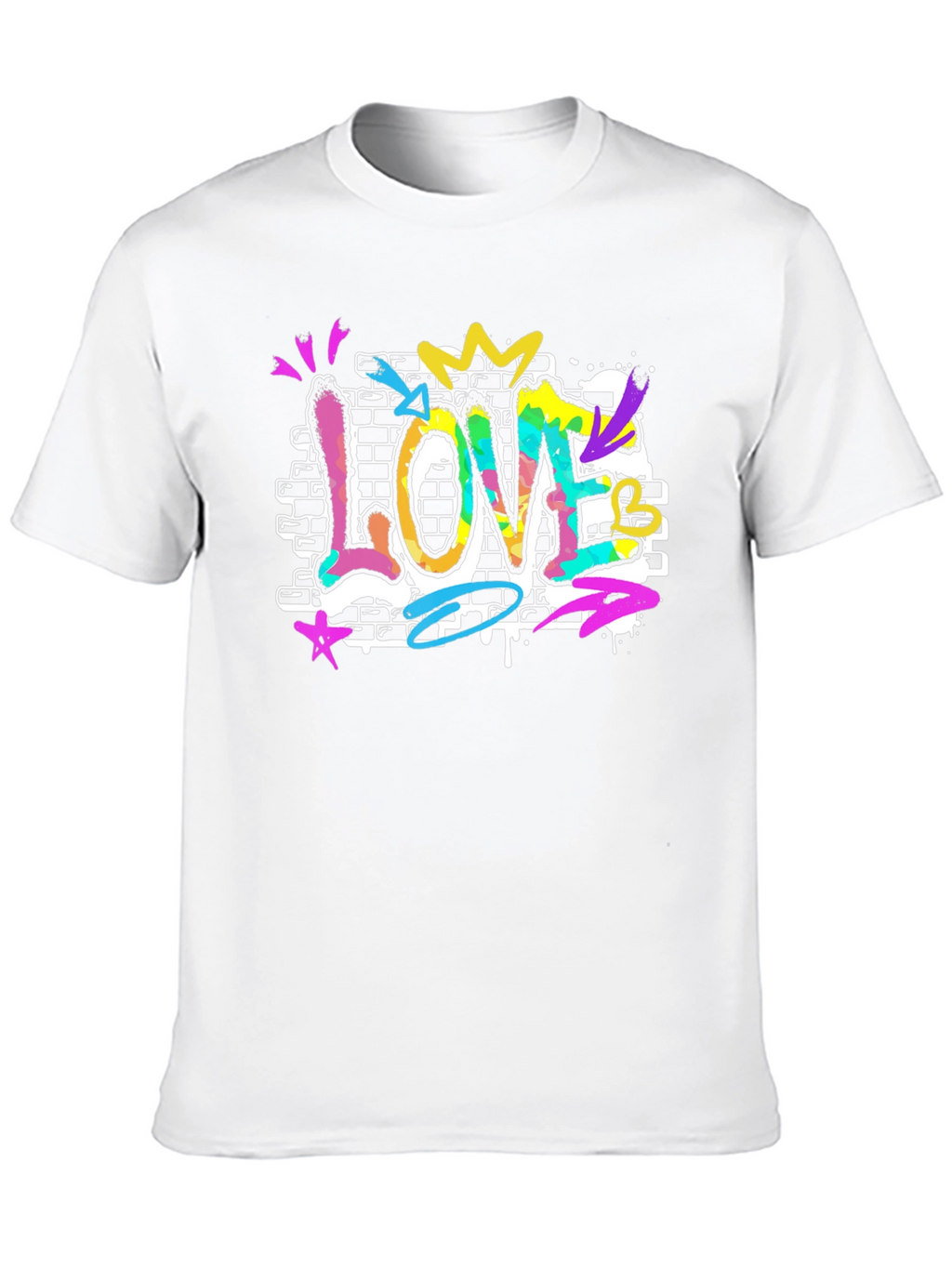 Love Graffiti T-Shirt - Vibrant Street Art Style