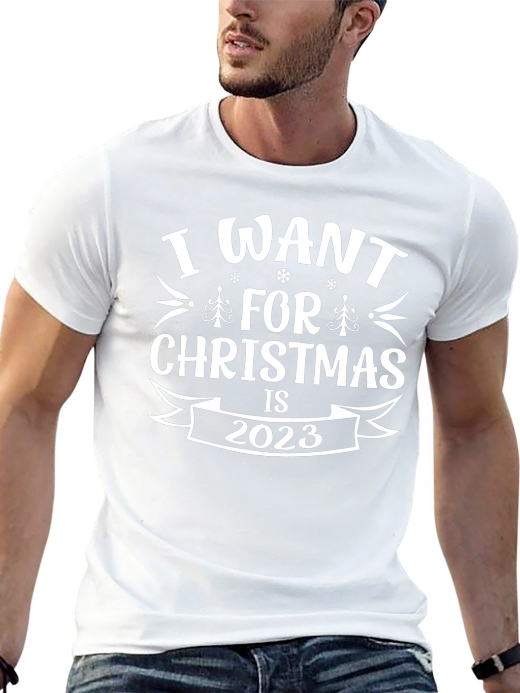 I Want For Christmas Is 2023 Black Tee