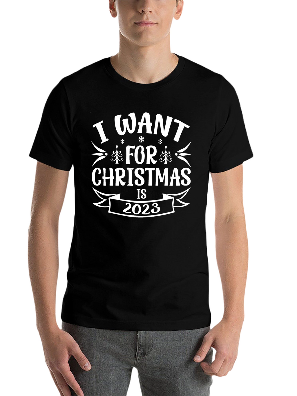 I Want For Christmas Is 2023 Black Tee