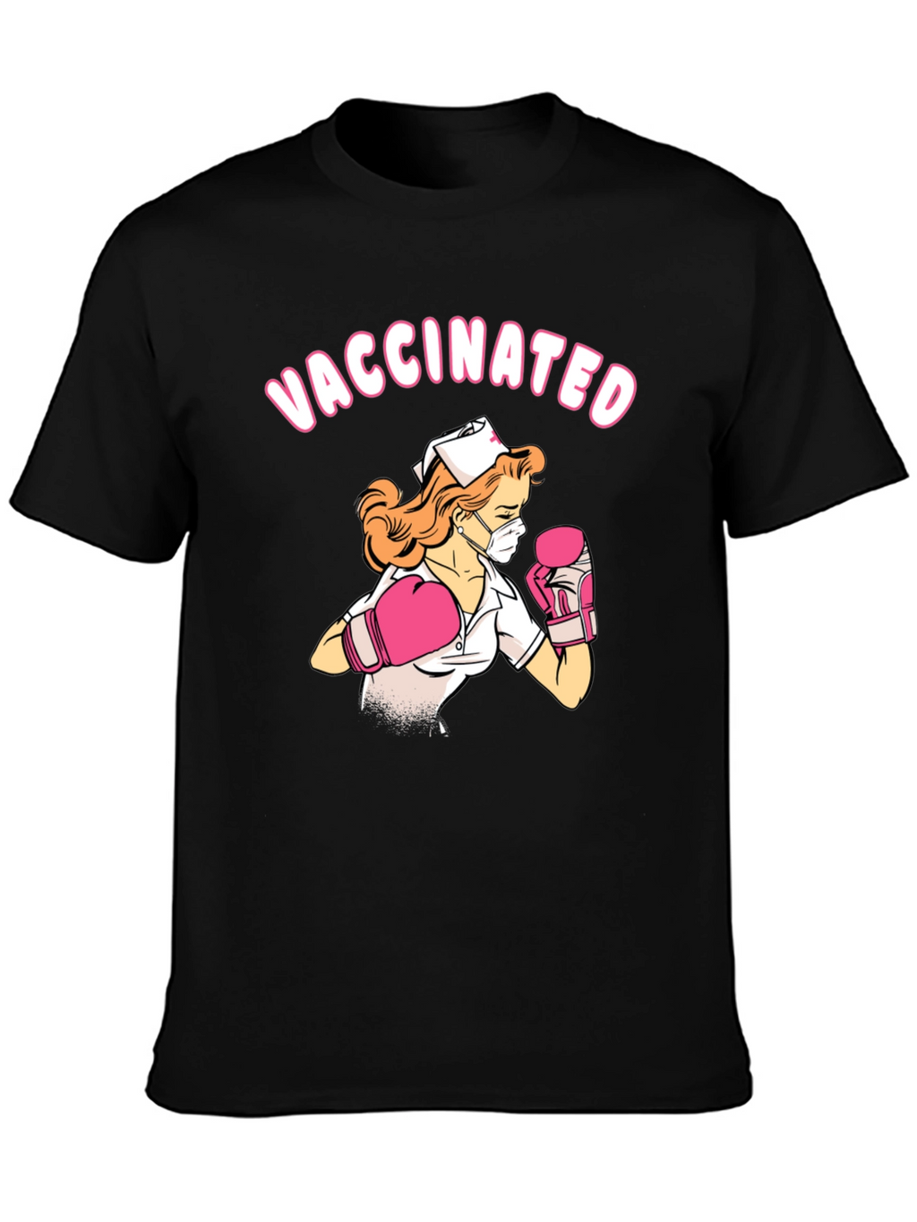 Vaccinated Nurse Boxing T-Shirt