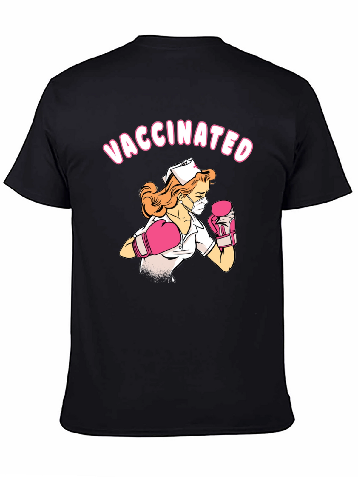 Vaccinated Nurse Boxing T-Shirt