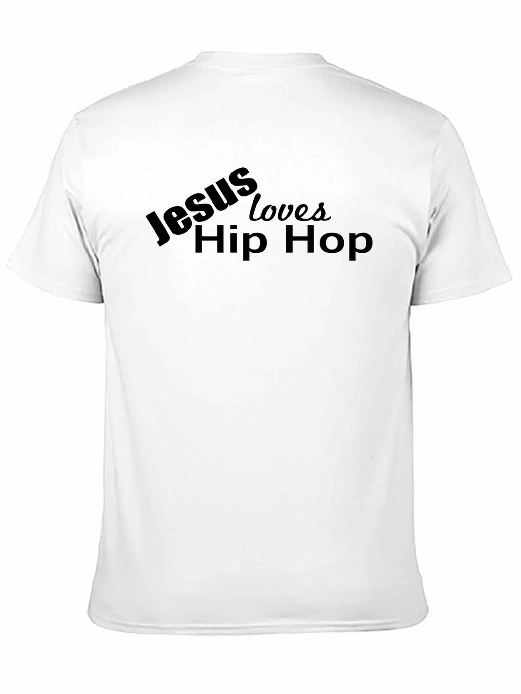 Jesus Loves Hip Hop Black Graphic T-Shirt