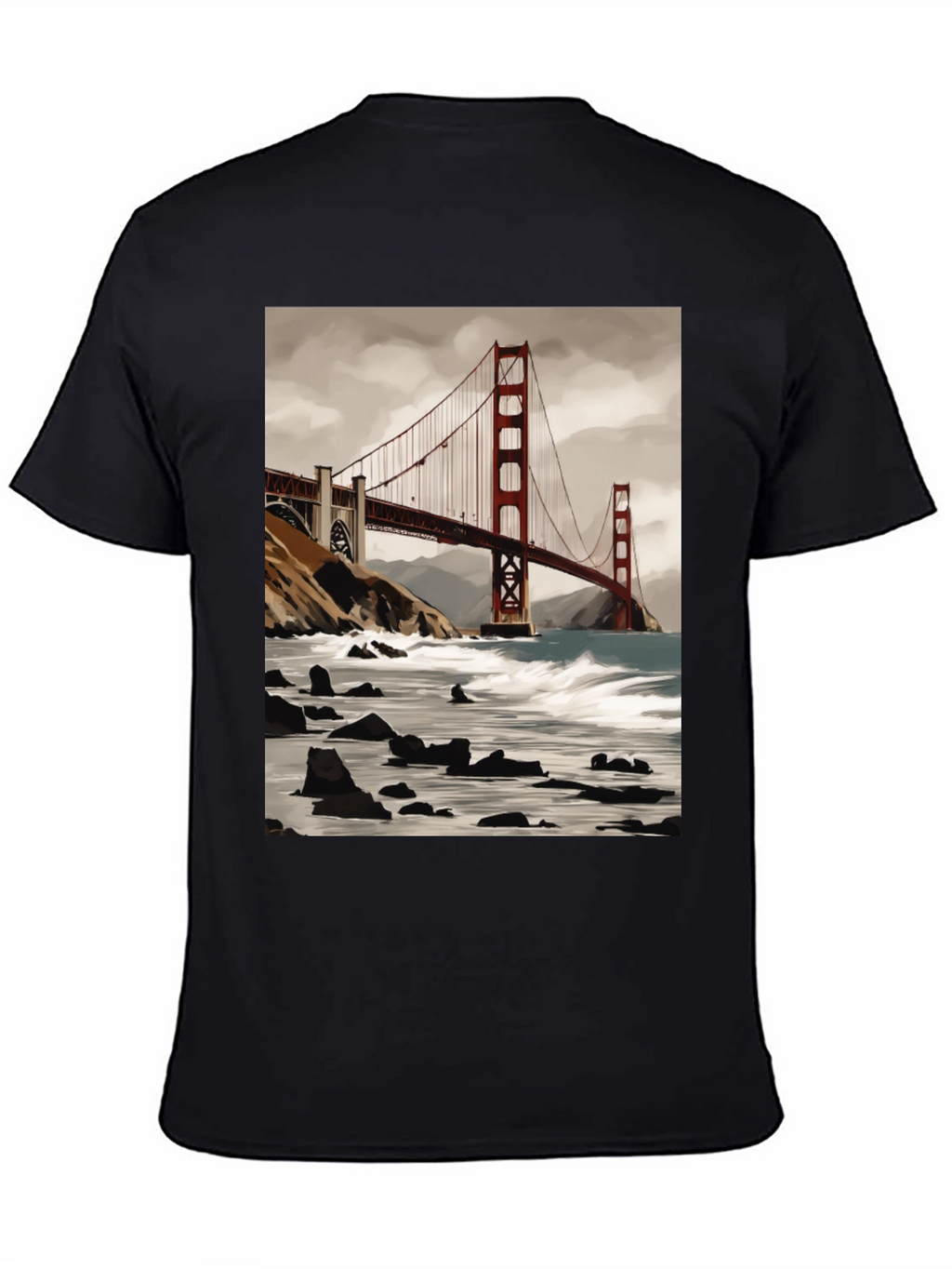 Golden Gate Bridge Graphic Tee - Soft Cotton Blend