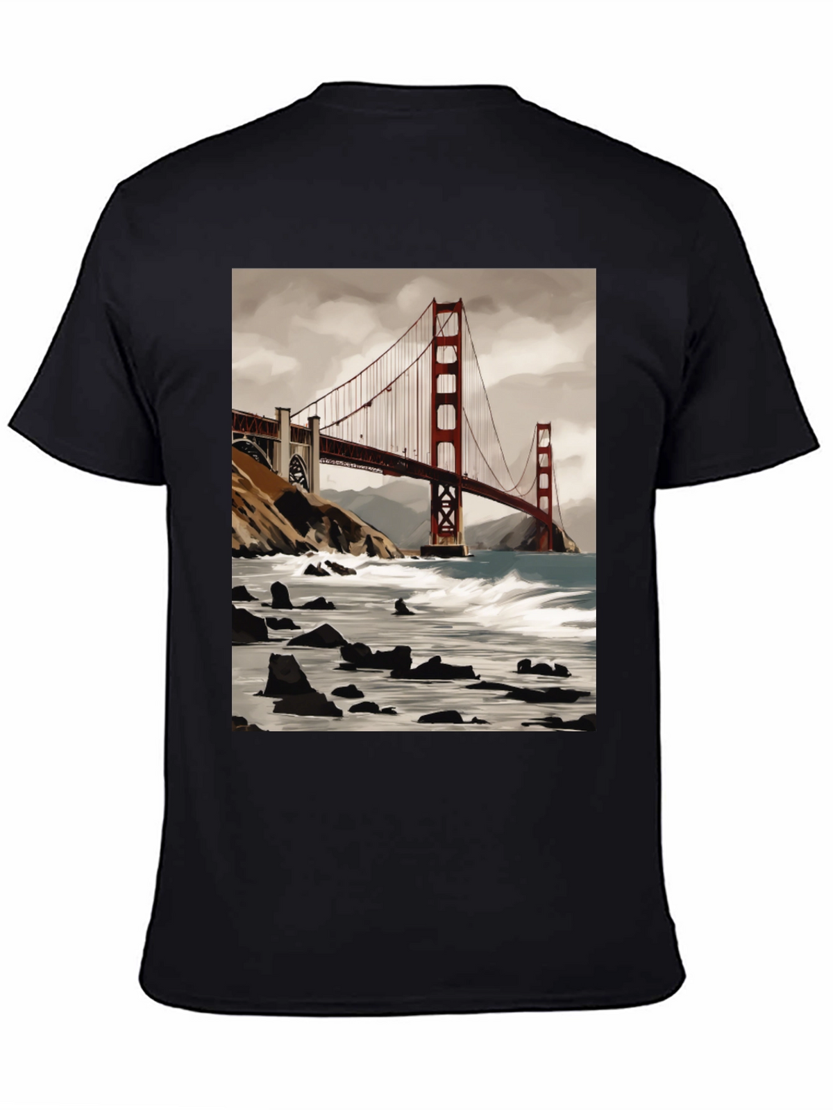 Golden Gate Bridge Graphic Tee - Soft Cotton Blend