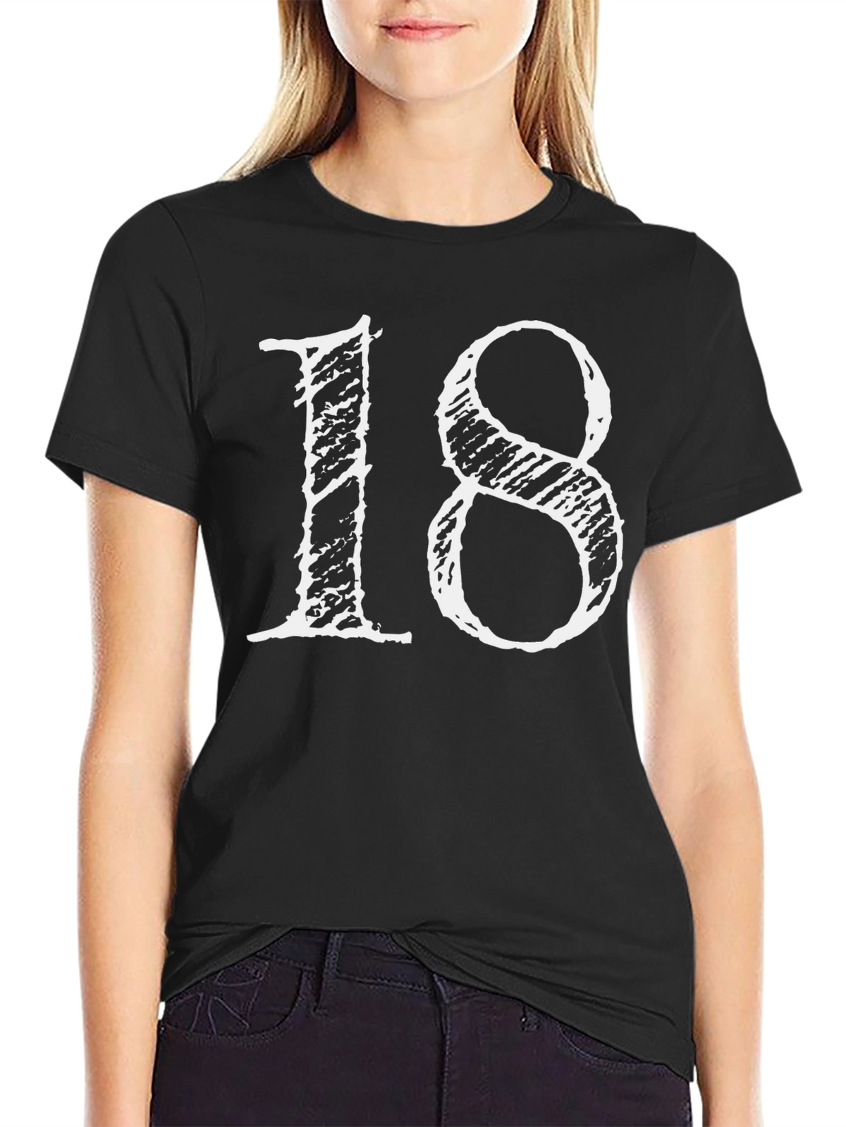 Eighteen Graphic T-Shirt - Stylish Birthday Tee