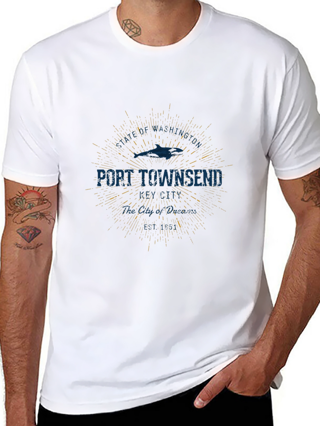 Port Townsend Graphic Tee - Retro Style
