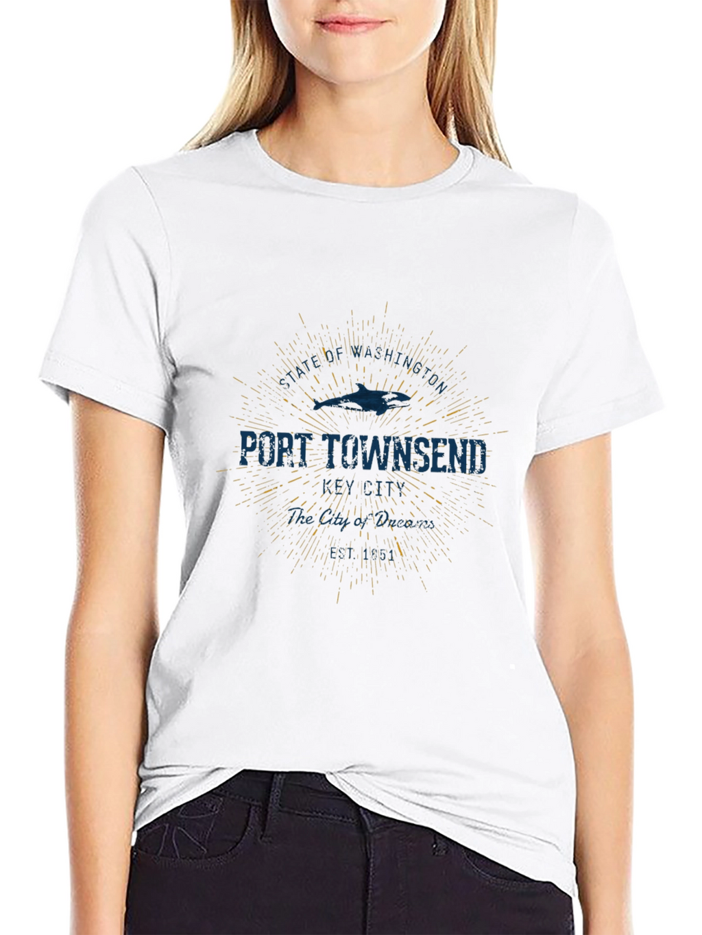 Port Townsend Graphic Tee - Retro Style