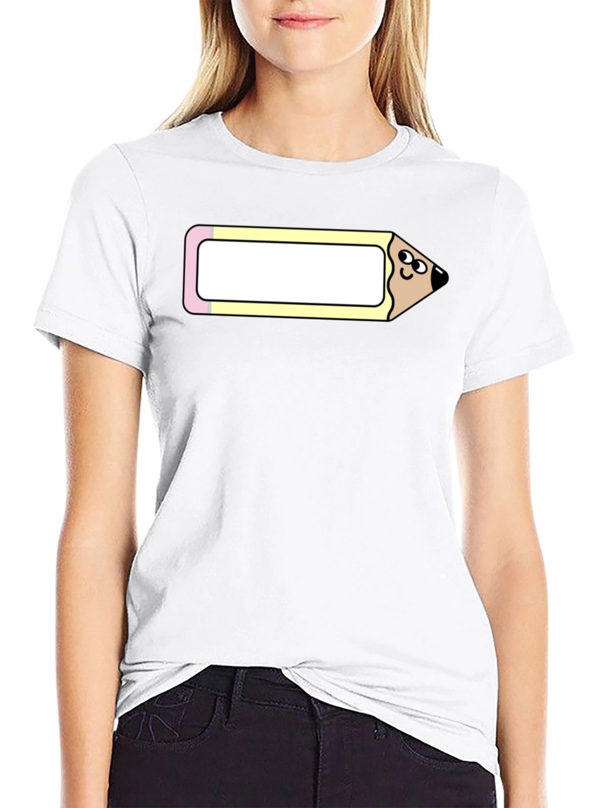 Funny Cartoon Pencil Graphic Tee