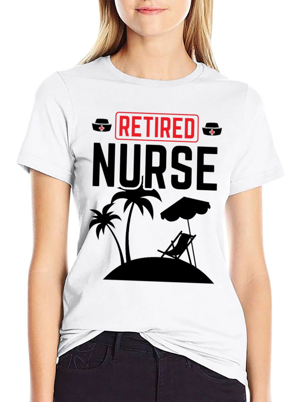 Retired Nurse Beach T-Shirt - Relaxing Retirement