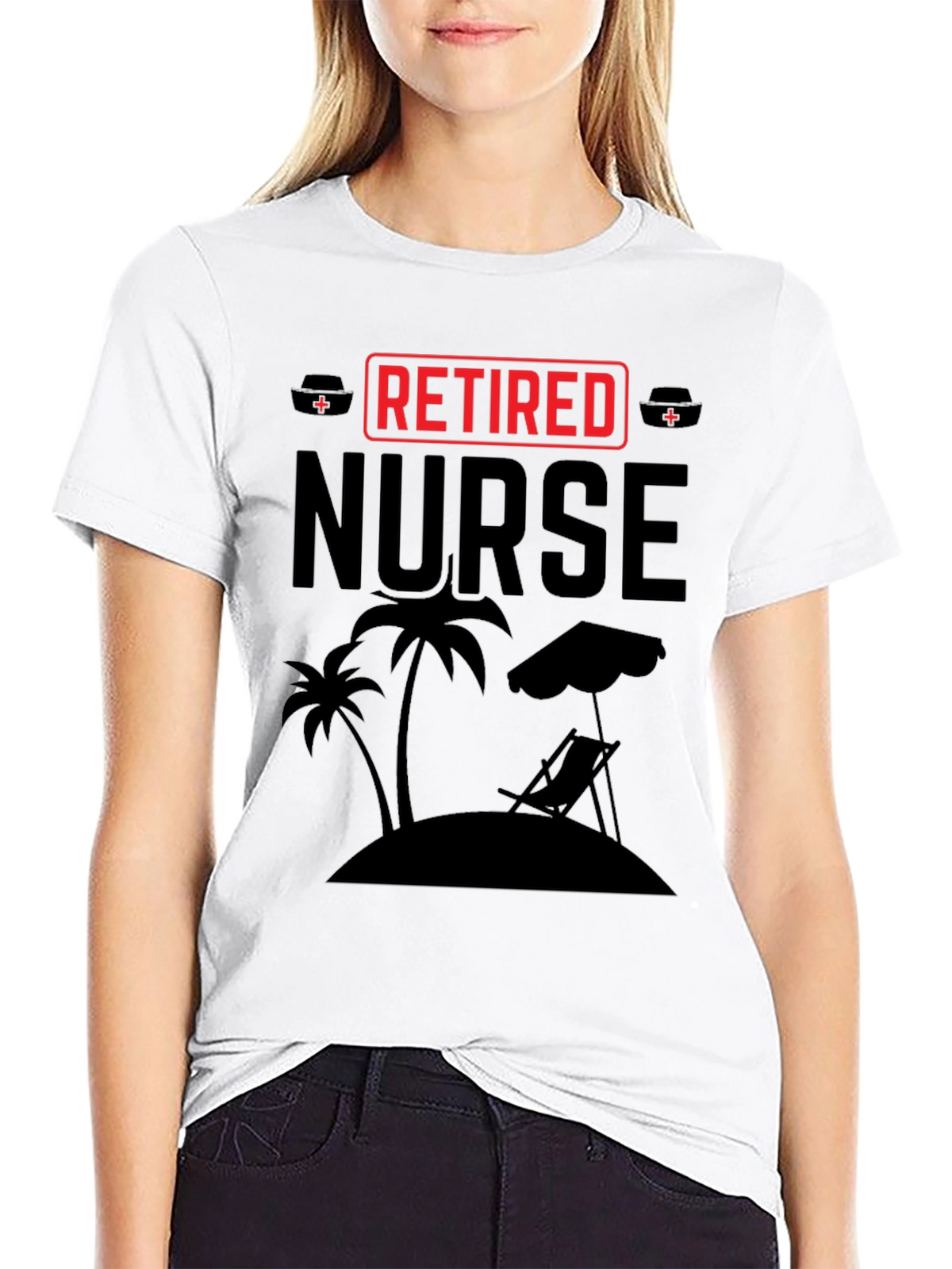 Retired Nurse Beach T-Shirt - Relaxing Retirement