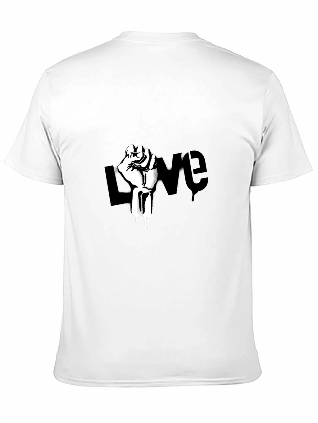 Love Fist T-Shirt - Black Graphic Tee