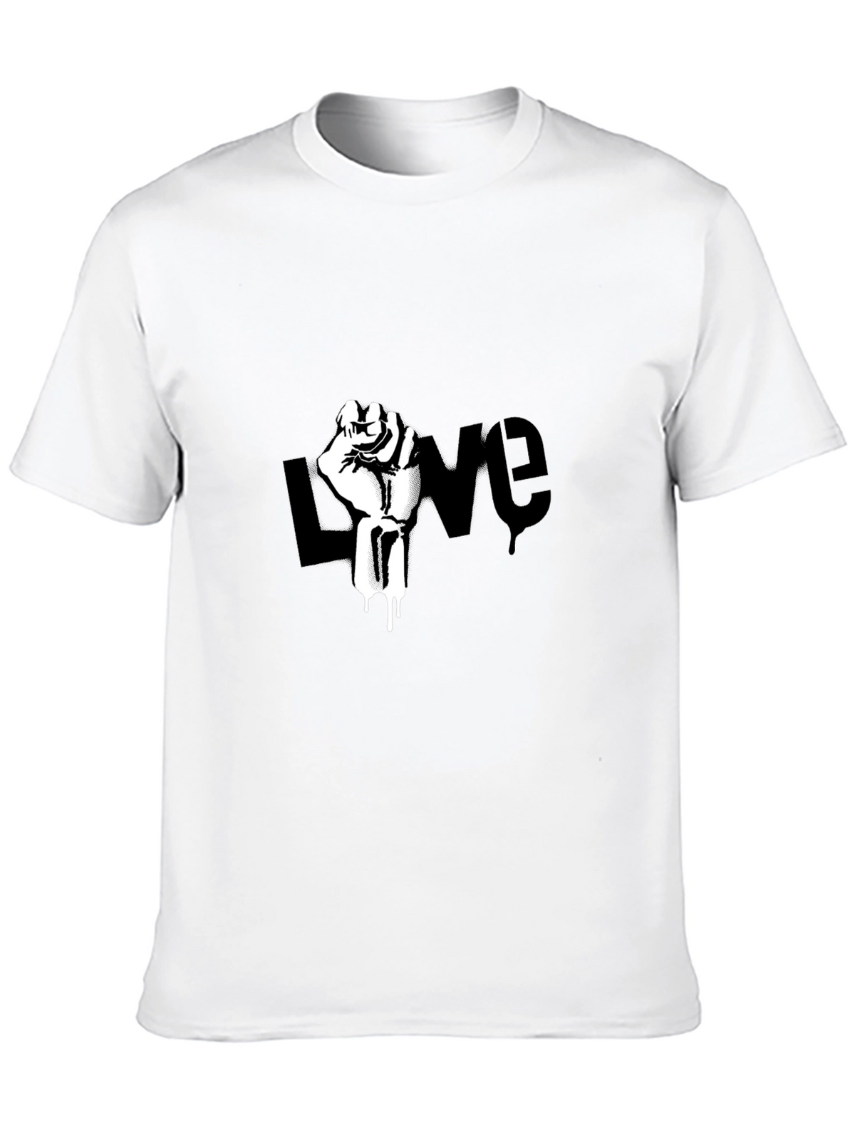 Love Fist T-Shirt - Black Graphic Tee